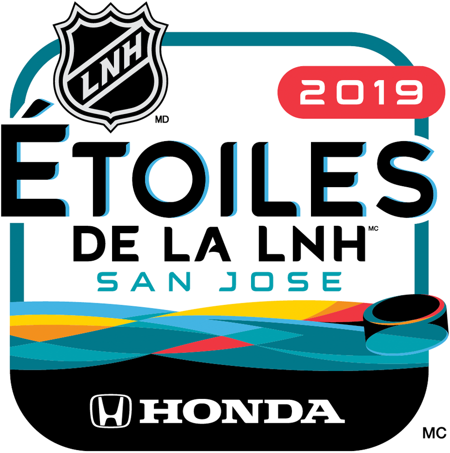 NHL All-Star Game 2019 Alt. Language Logo DIY iron on transfer (heat transfer)
